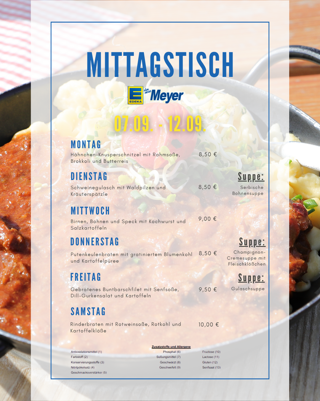EDEKA Meyer Wrist, Mittagstisch KW37